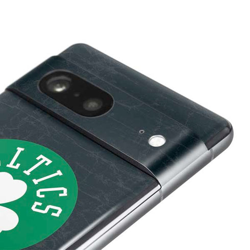 NBA Boston Celtics Black Secondary Logo Pixel Skins